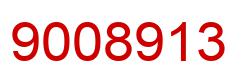 Number 9008913 red image