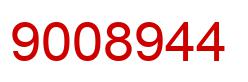 Number 9008944 red image