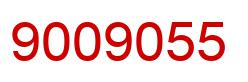 Number 9009055 red image