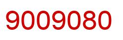 Number 9009080 red image