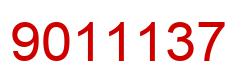 Number 9011137 red image