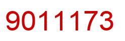 Number 9011173 red image
