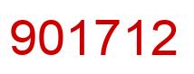 Number 901712 red image