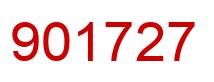 Number 901727 red image