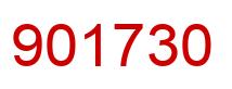 Number 901730 red image