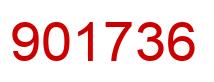Number 901736 red image