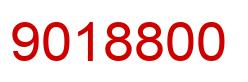 Number 9018800 red image