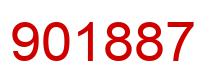 Number 901887 red image