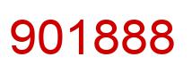 Number 901888 red image