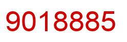 Number 9018885 red image