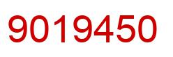 Number 9019450 red image