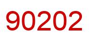 Número 90202 imagen rojo