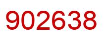 Número 902638 imagen rojo