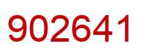Number 902641 red image