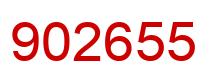 Número 902655 imagen rojo