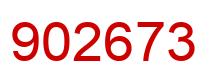 Número 902673 imagen rojo