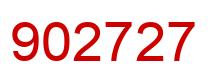 Número 902727 imagen rojo