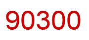Number 90300 red image