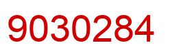 Number 9030284 red image