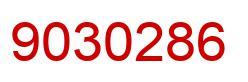 Number 9030286 red image