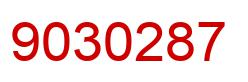 Number 9030287 red image
