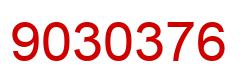 Number 9030376 red image