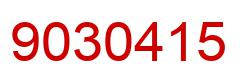 Number 9030415 red image