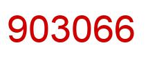 Number 903066 red image