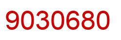 Number 9030680 red image