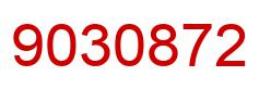 Number 9030872 red image
