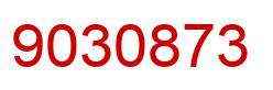 Number 9030873 red image