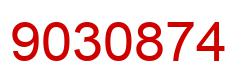 Number 9030874 red image