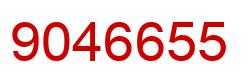 Number 9046655 red image