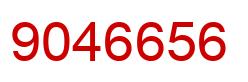 Number 9046656 red image