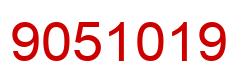Número 9051019 imagen rojo