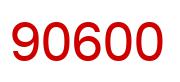 Number 90600 red image
