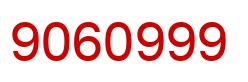 Número 9060999 imagen rojo
