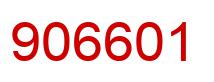 Number 906601 red image