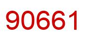 Number 90661 red image
