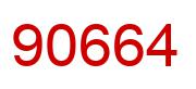 Number 90664 red image