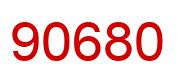 Number 90680 red image