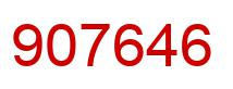 Number 907646 red image