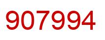 Number 907994 red image