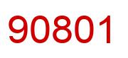 Number 90801 red image