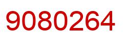 Number 9080264 red image