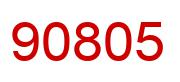 Number 90805 red image