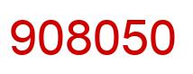 Number 908050 red image