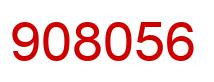 Number 908056 red image