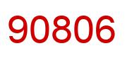 Number 90806 red image
