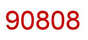 Number 90808 red image